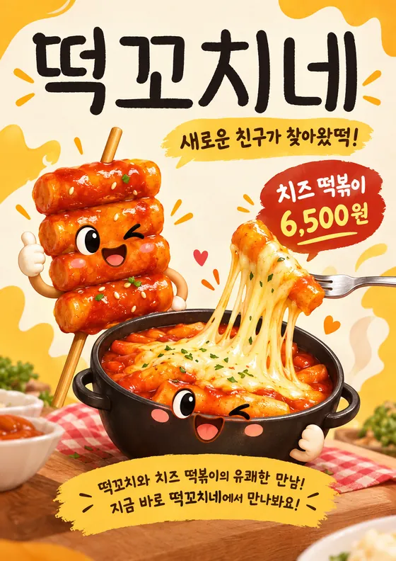 의인화 캐릭터 스타일로 만든 예시