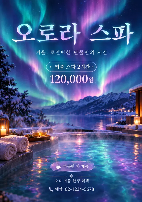 오로라 스타일로 만든 예시