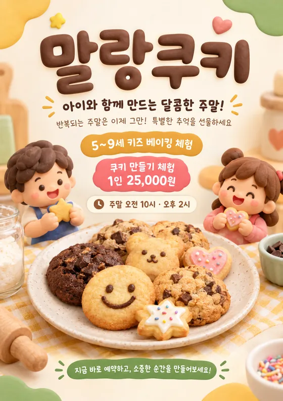 클레이모피즘 스타일로 만든 예시