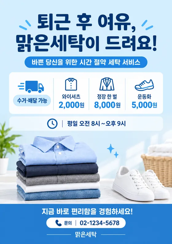 깔끔 정보형 스타일로 만든 예시