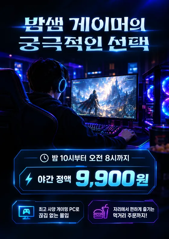 다크 UI 스타일로 만든 예시