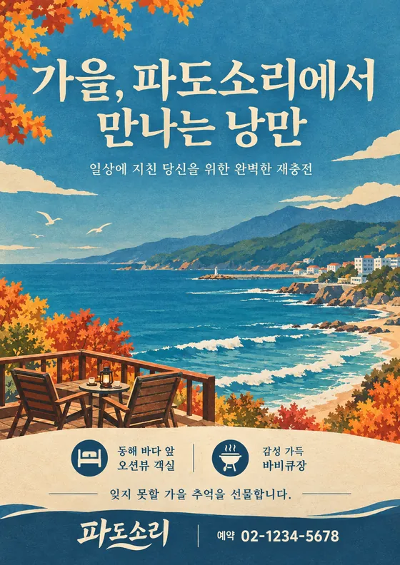 빈티지 석판 포스터 스타일로 만든 예시