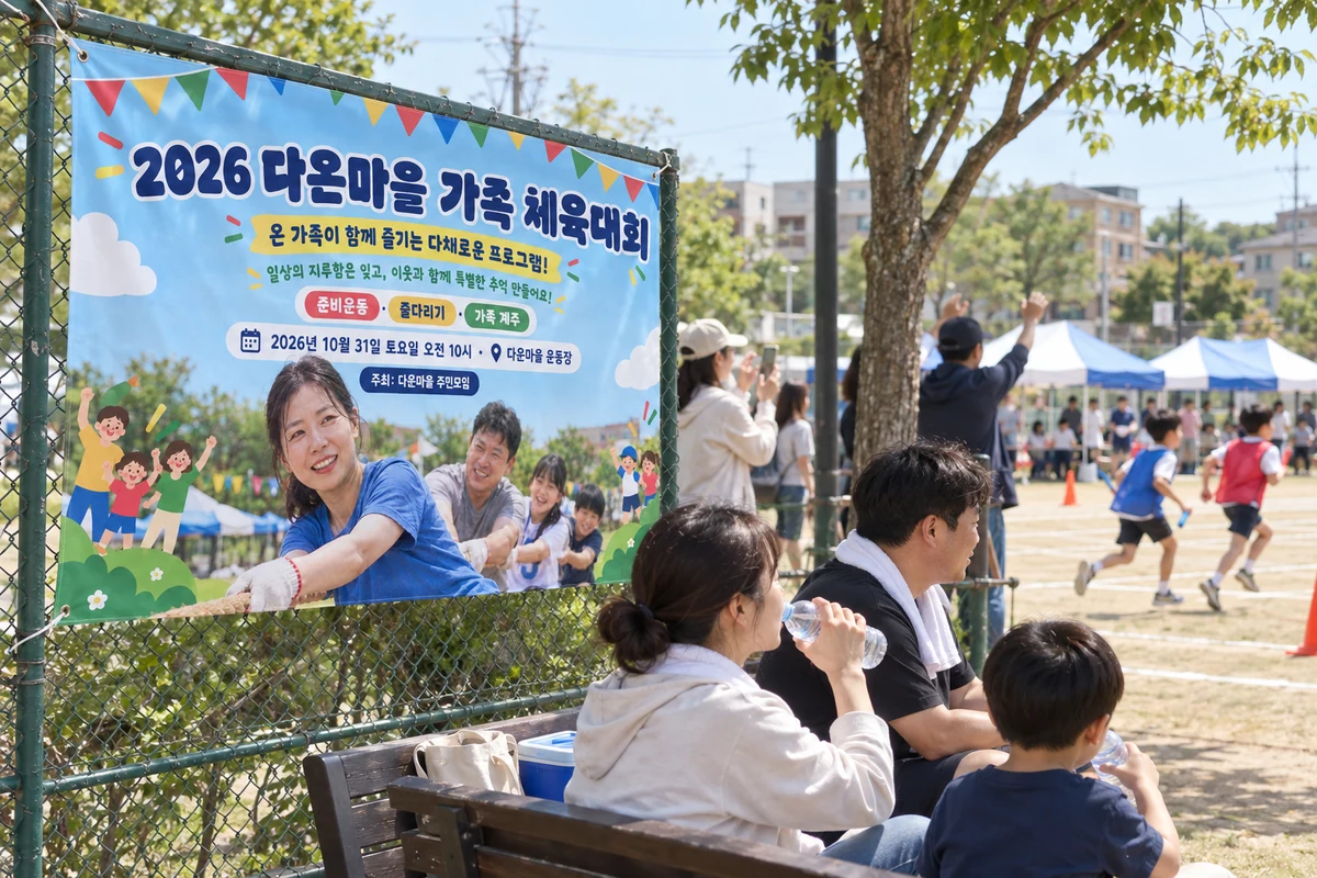 체육대회·운동회 현수막 디자인 예시